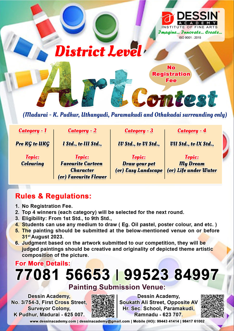 CHENNAI RAINBOW - A DRAWING COMPETITION 2024 Tickets by All The Children  Trust, Sunday, February 11, 2024, Chennai Event