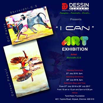 <p>I CAN - ART EXHIBITION 2018 by SHRINIDHI.C.S</p>