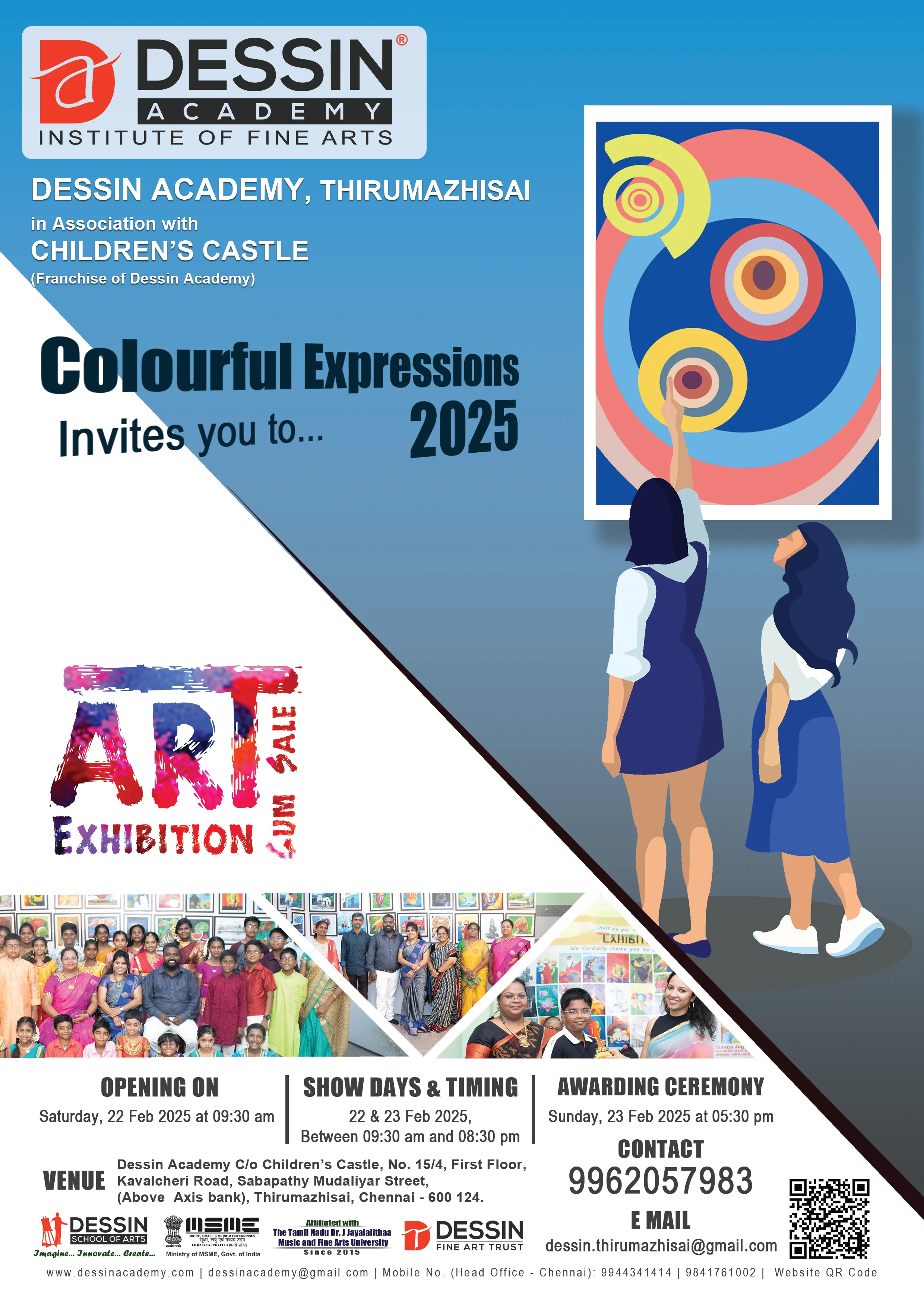 Colourful Expressions 2025 - Art Exhibition - Dessin Academy, Thirumazisai