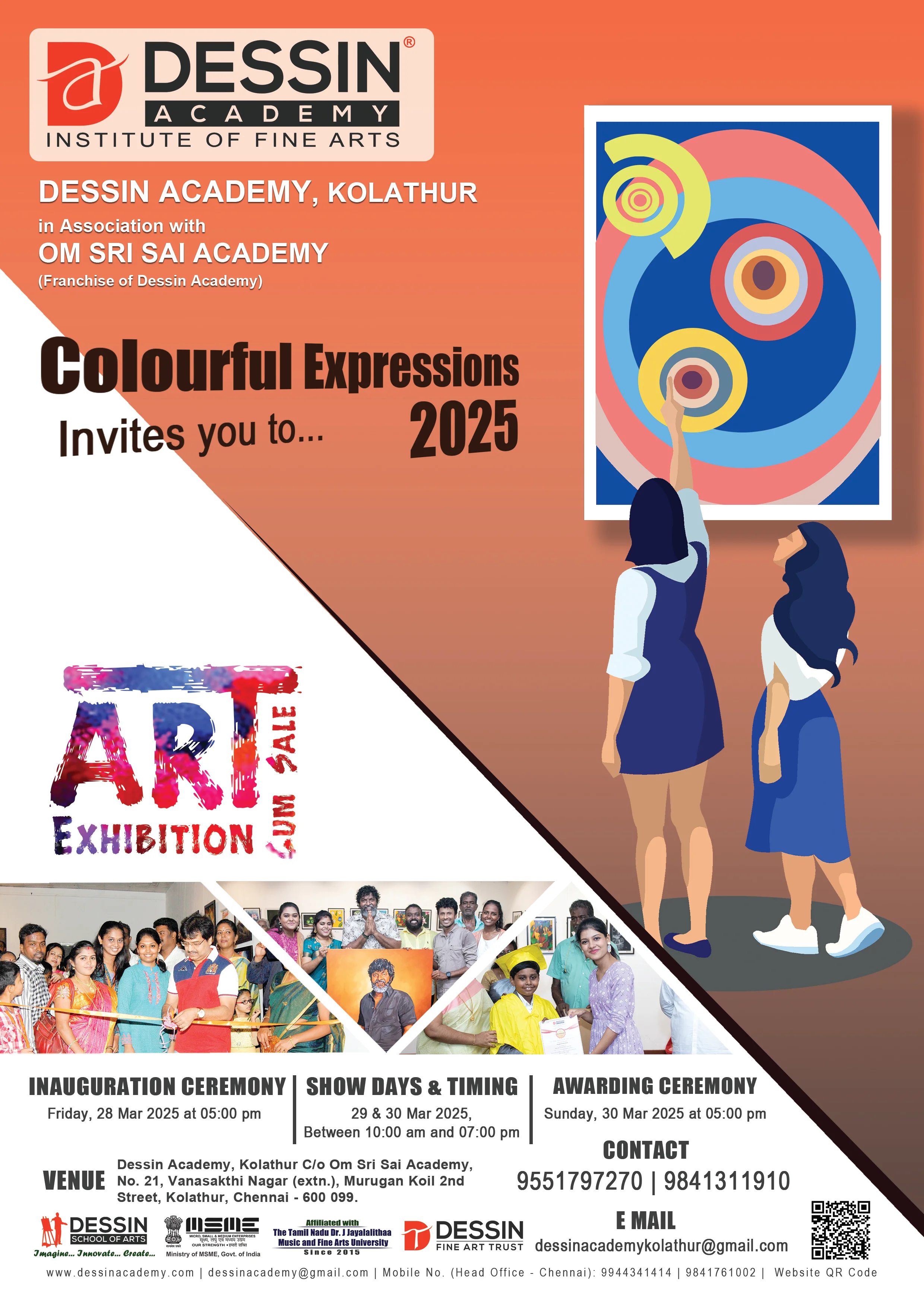 Colourful Expressions 2025 - Art Exhibition - Dessin Academy, Kolathur