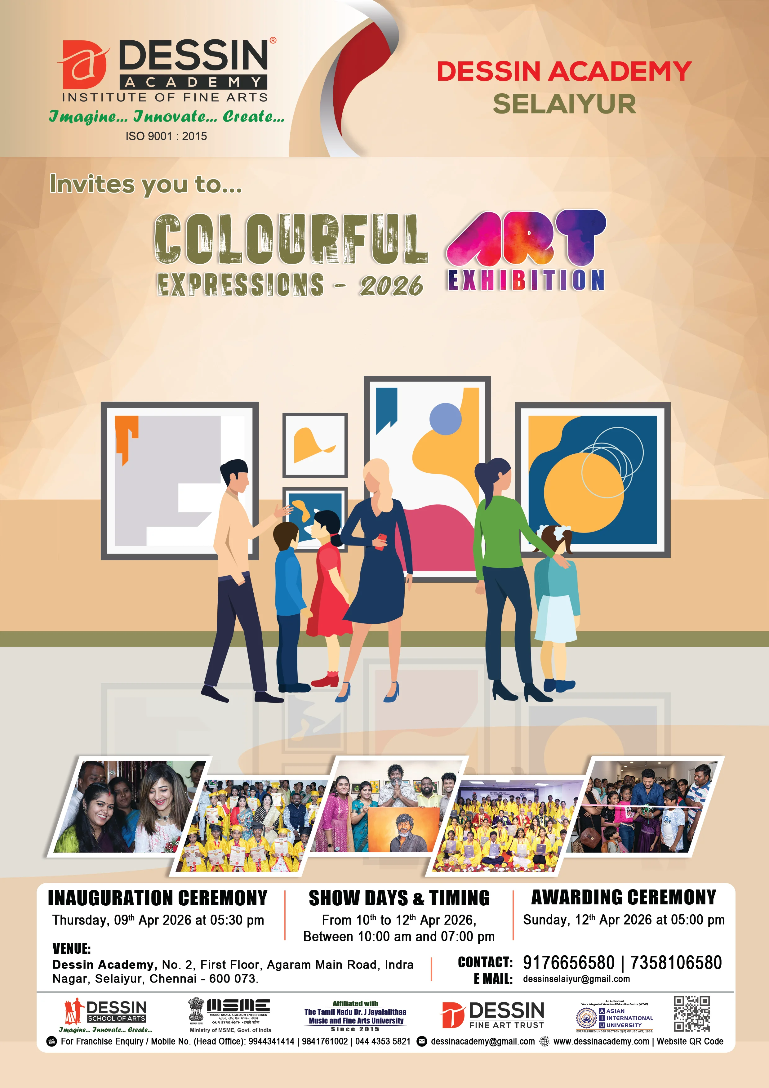 Colourful Expressions 2026 - Art Exhibition - Dessin Academy, Selaiyur