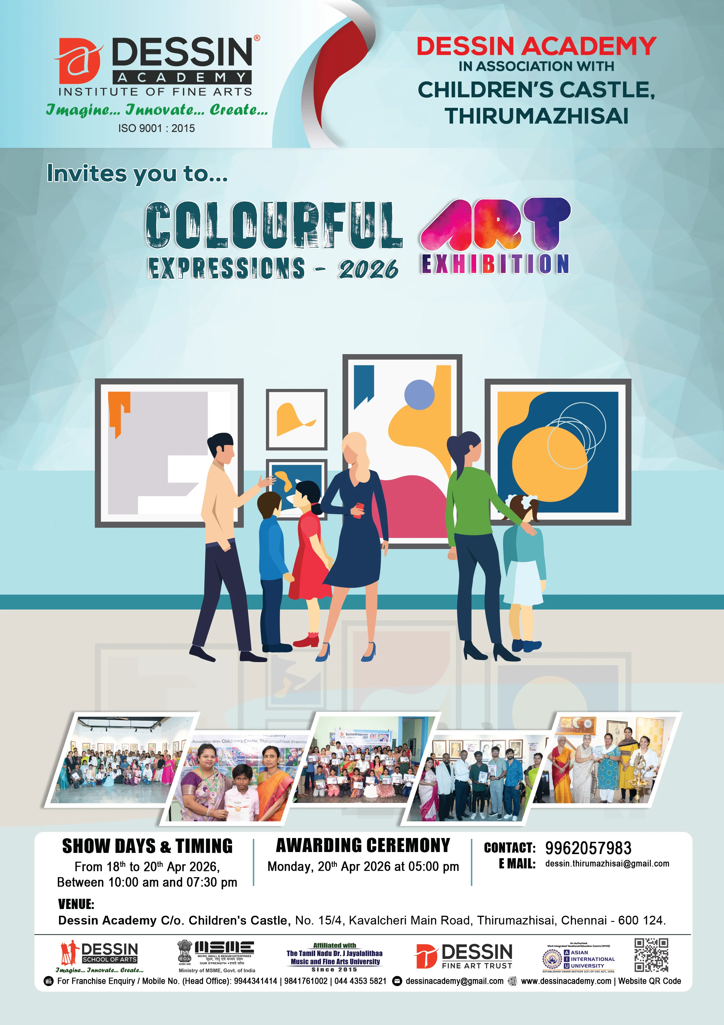Colourful Expressions 2026 - Art Exhibition - Dessin Academy C/o Childrens Castle, Thirumazhisai