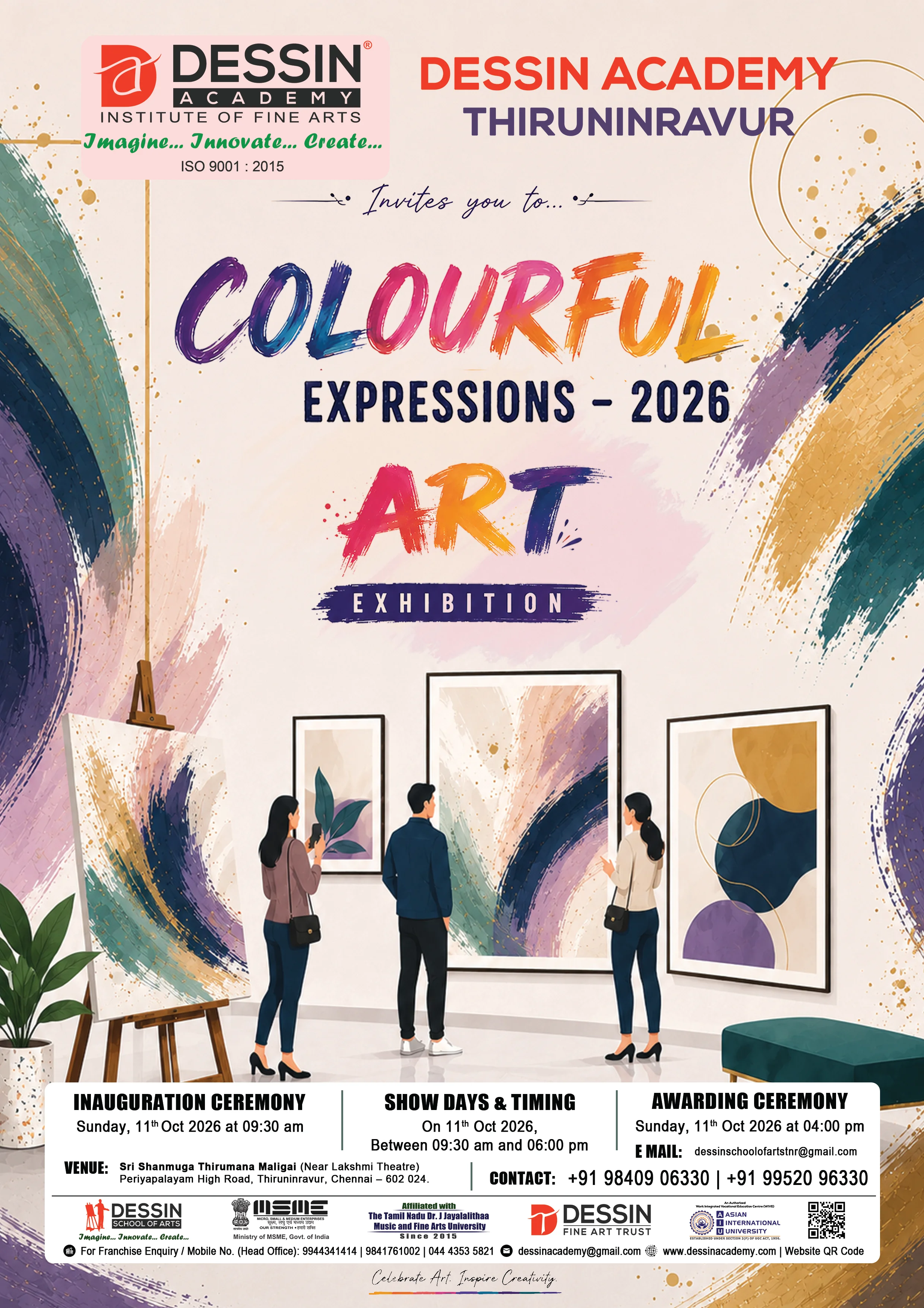 Colourful Expressions 2026 - Art Exhibition - Dessin Academy, Thiruninravur
